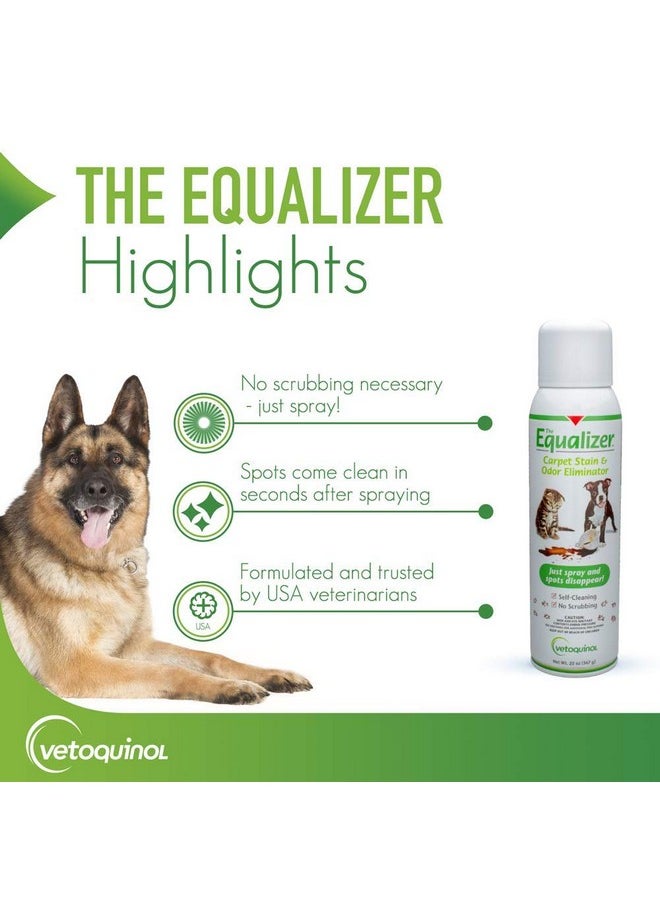 Vetoquinol - Equalizer Pet Carpet Cleaner, Stain Remover & Odor Eliminator, Carpet Spot Cleaner, 20Oz - Image 1