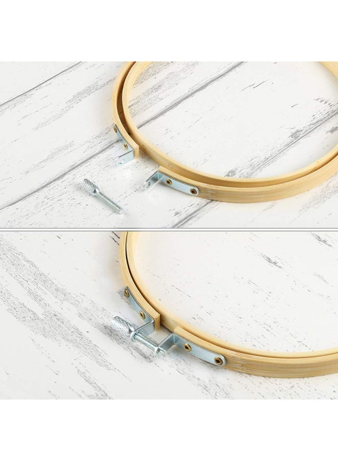 Caydo 12 Pieces 5 Inch Embroidery Hoops Bamboo Cross Stitch Hoops Ring Bulk Wholesale For Christmas Ornaments Decoration And Art Craft Handy Sewing - Image 4