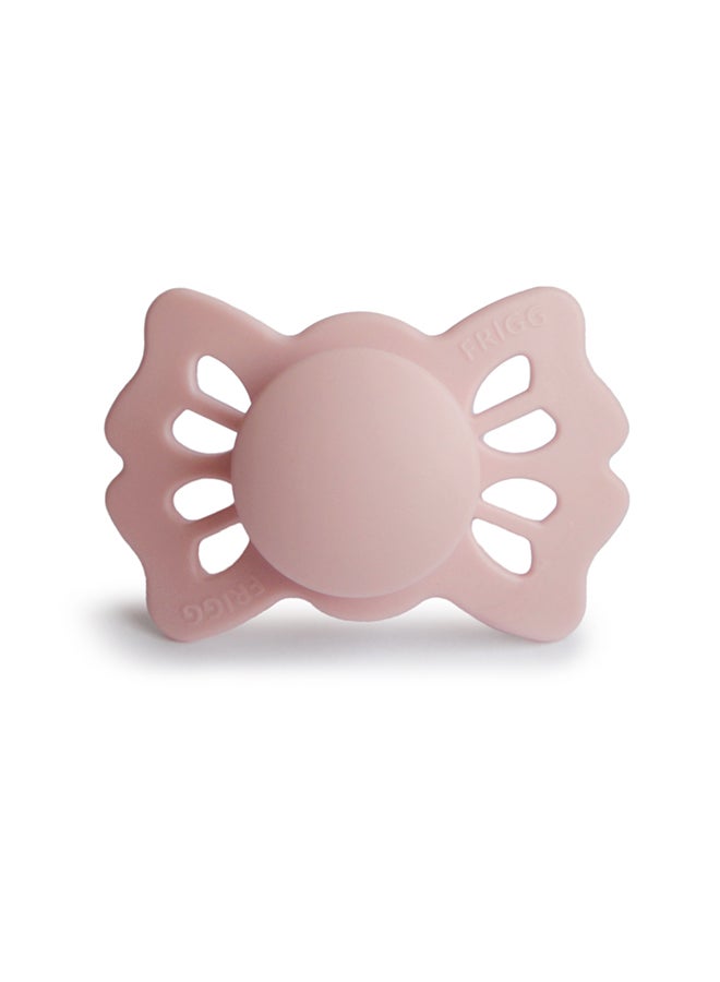 FRIGG Lucky Symmetrical Silicone Baby Pacifier 6-18M 1-Pack Blush - Size 2