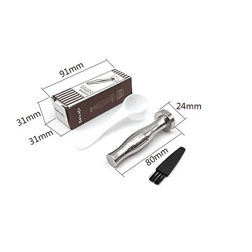 Boicafe Coffee Tamper 24mm, Espresso Tamper 24mm,304 Stainless Steel Espresso Coffee Tamper 24mm with Scoop and Brush - Image 4