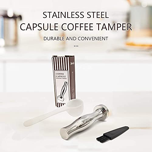 Boicafe Coffee Tamper 24mm, Espresso Tamper 24mm,304 Stainless Steel Espresso Coffee Tamper 24mm with Scoop and Brush - Image 5