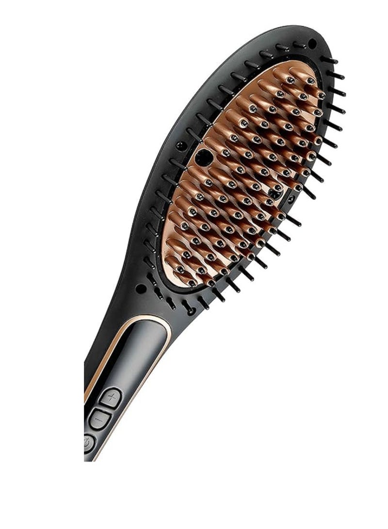 sokany Processional LCD Hair Straightener Brush Black - Image 2