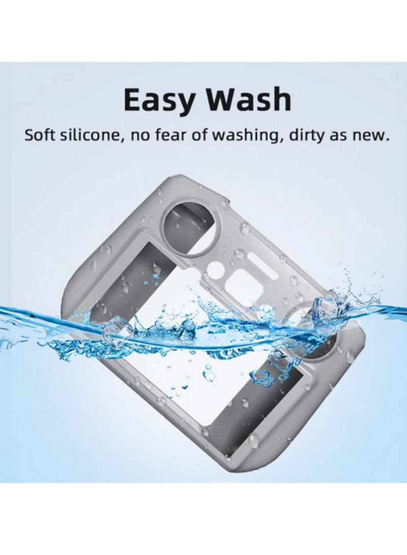 Silicone Protective Case Cover for DJI Mini 4 Pro Air 3 Air 3S RC 2 Remote Controller Anti Scratch Shockproof Durable Skin Tight Fit Dustproof Full Body Protection Drone Accessories - Image 4