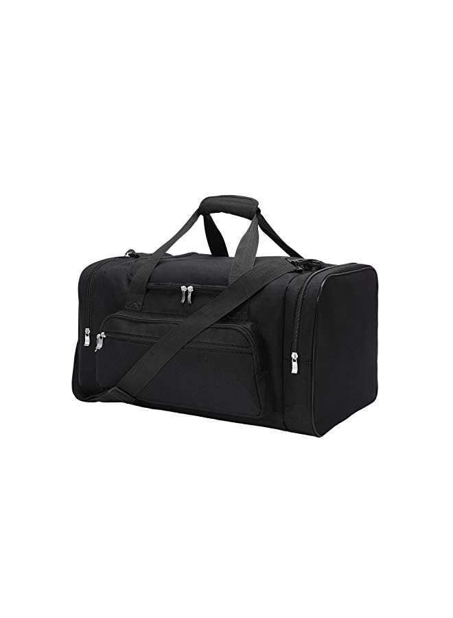 PROMASS Holdall Duffle Bag Gym Duffle Bag with Shoulder Strap Overnight Weekender Bag for Men and Women (Black, 40L) - Image 2