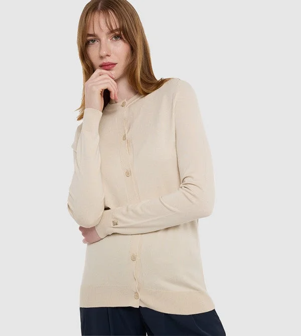 بي سي بي جي BCBG Basic Front Open Flat Knit Cardigan