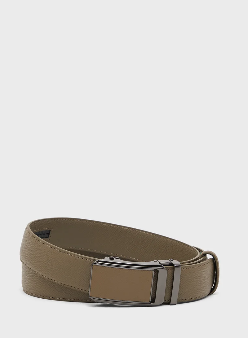 Robert Wood Genuine Leather Resizable Casual Belt