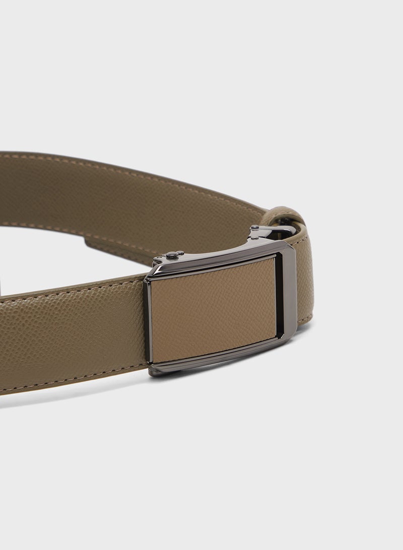 Robert Wood Genuine Leather Resizable Casual Belt - Image 2