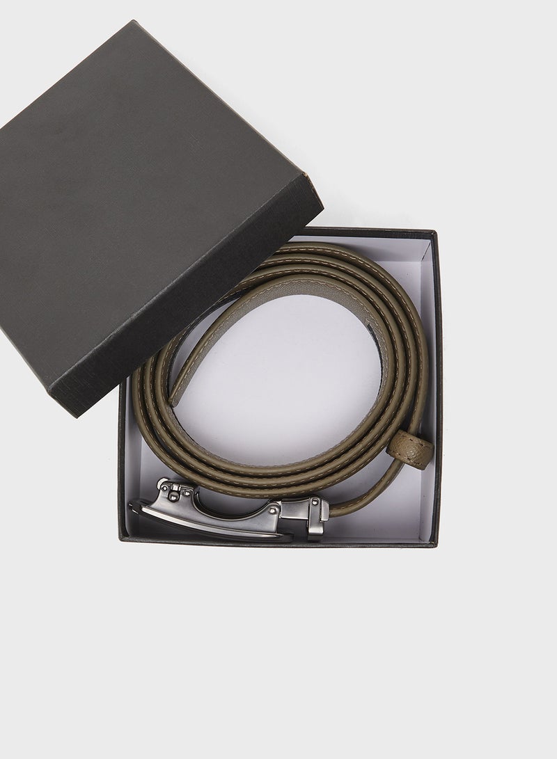Robert Wood Genuine Leather Resizable Casual Belt - Image 3