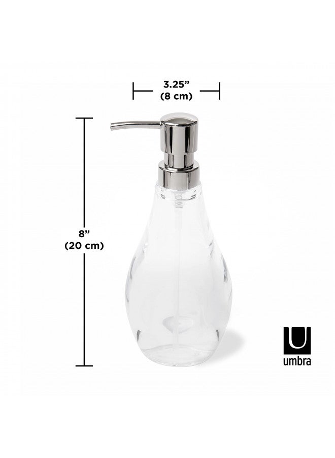 Umbra Droplet Soap Pump, Clear - Image 3