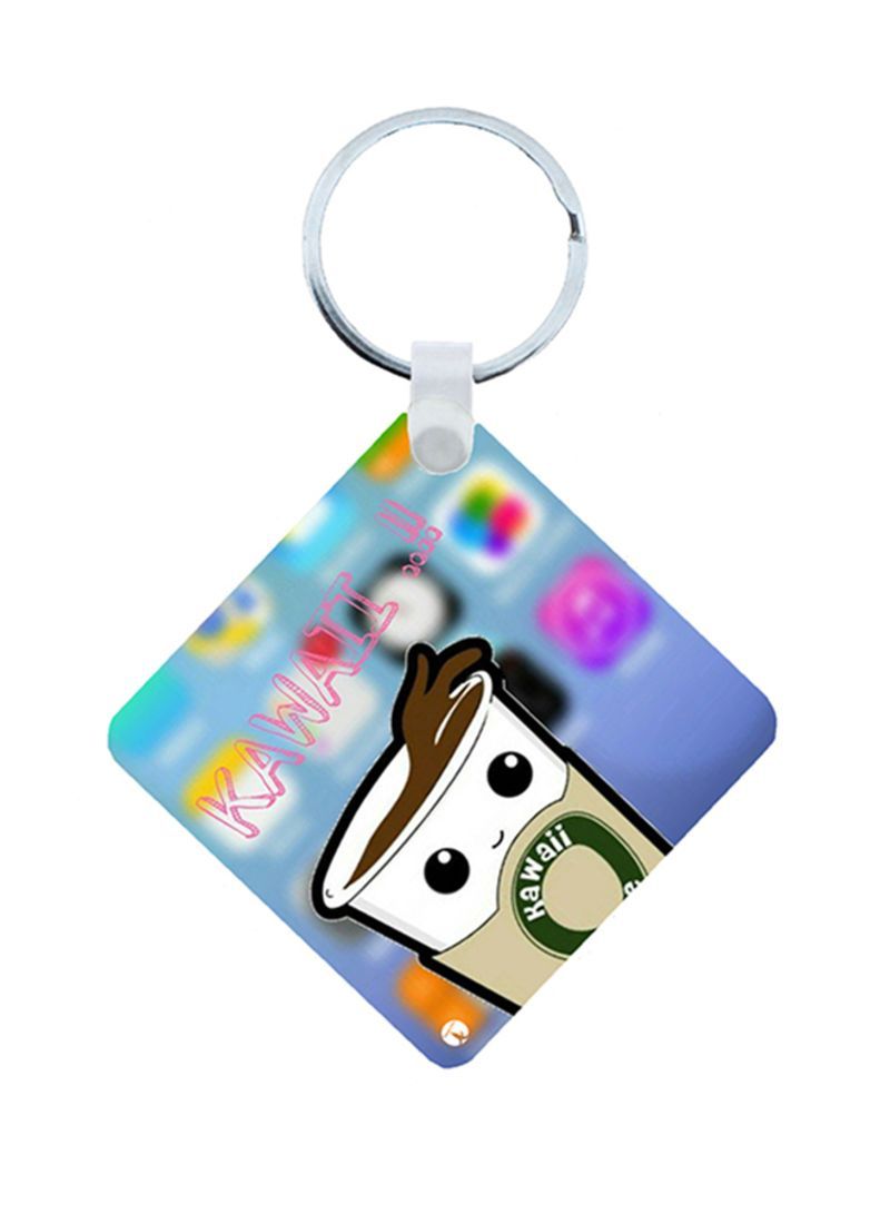 RKN Coffee Wooden Keychain