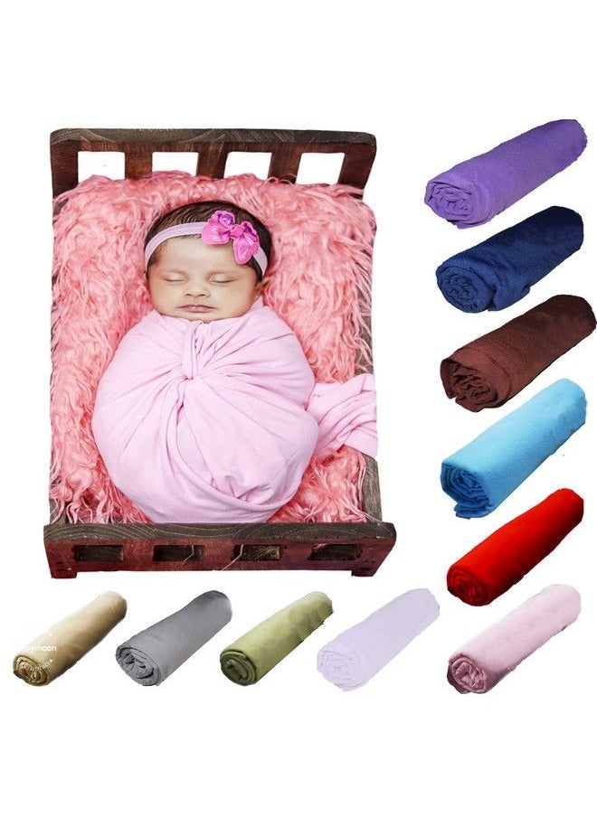 BabyMoon Baby Photography Props Stretch Without Wrinkle Anti Pilling Breathable Blanket Swaddle Wrap  - Image 2
