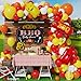Eopelsm BBQ Balloon Garland Arch Kit 145Pcs Red and Yellow Balloons with BBQ Pig and Sauce Bottle Foil Balloons for Picnic Boy or Girl Barbeque Gender Reveal Baby Q Baby Shower Party Decorations - Image 3