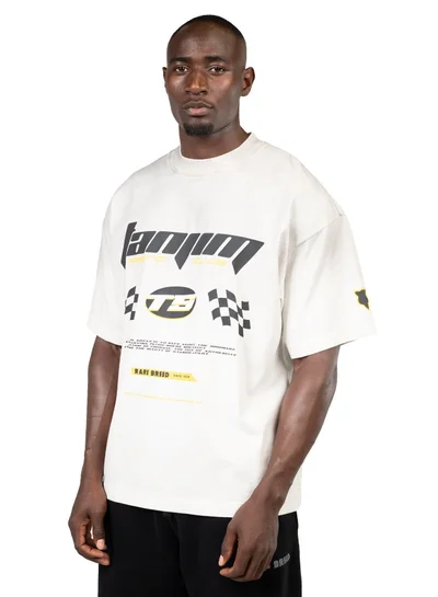 Tanjim Squad TS RACING ACID WASH T-SHIRT-WHITE