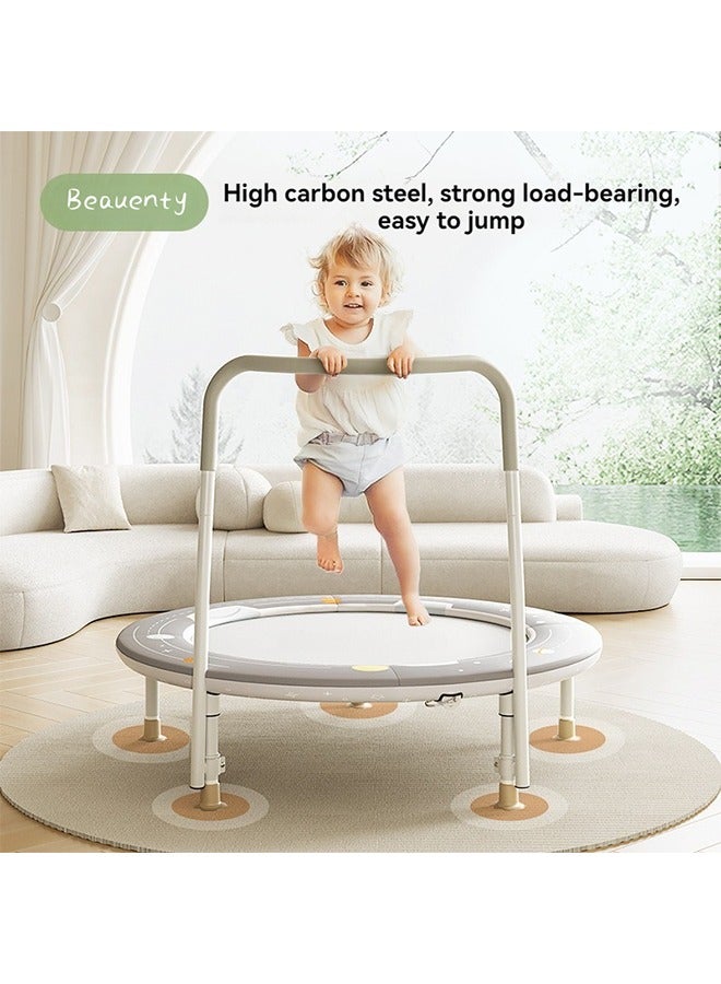 Beauenty 3FT Foldable Trampoline for Kids, Mini Small Trampoline with Handle Bar Indoor And Outdoor,Max Load 150KG,Toddler Baby Jumping Mat,Fitness Recreational Trampoline Garden Workout ﻿ - Image 4