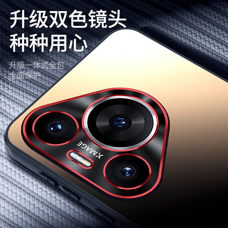 For Huawei Pura P70Ultra Phone Case Dual Color Lens Ag Frosted Lens Full Coverage P70Pro Simple - Image 4