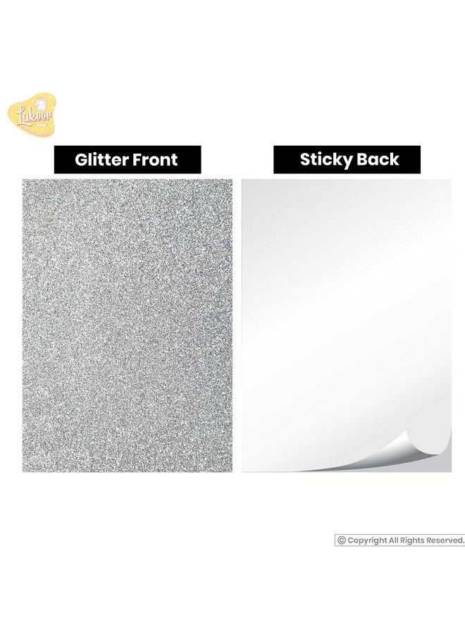 Lakeer Self Adhesive Sticky A4 Size Glitter Sparkles Foam Sheet with Sticky Back Pack of 10 Sheets (10 Colours x 1 Pcs Each) - Image 4