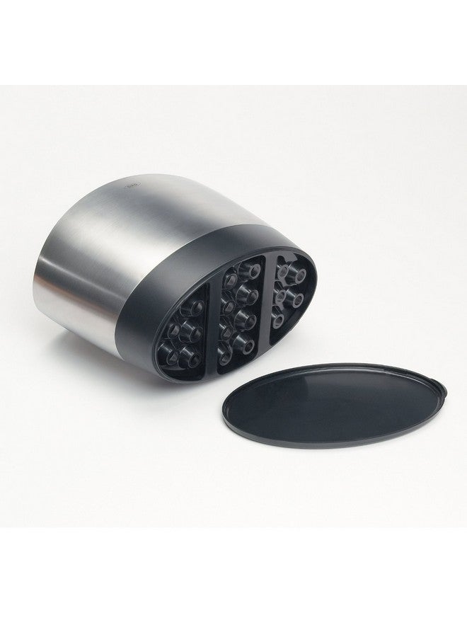 OXO OXO Good Grips Stainless Steel Utensil Holder 8.4" x 4.75" x 6.25",Silver  - Image 4