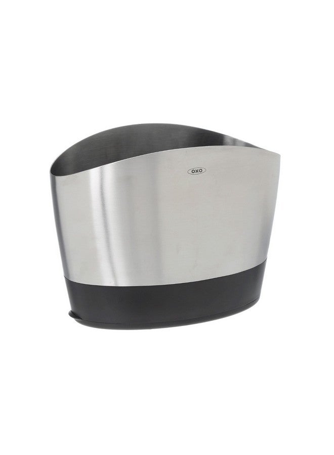 OXO OXO Good Grips Stainless Steel Utensil Holder 8.4" x 4.75" x 6.25",Silver  - Image 3