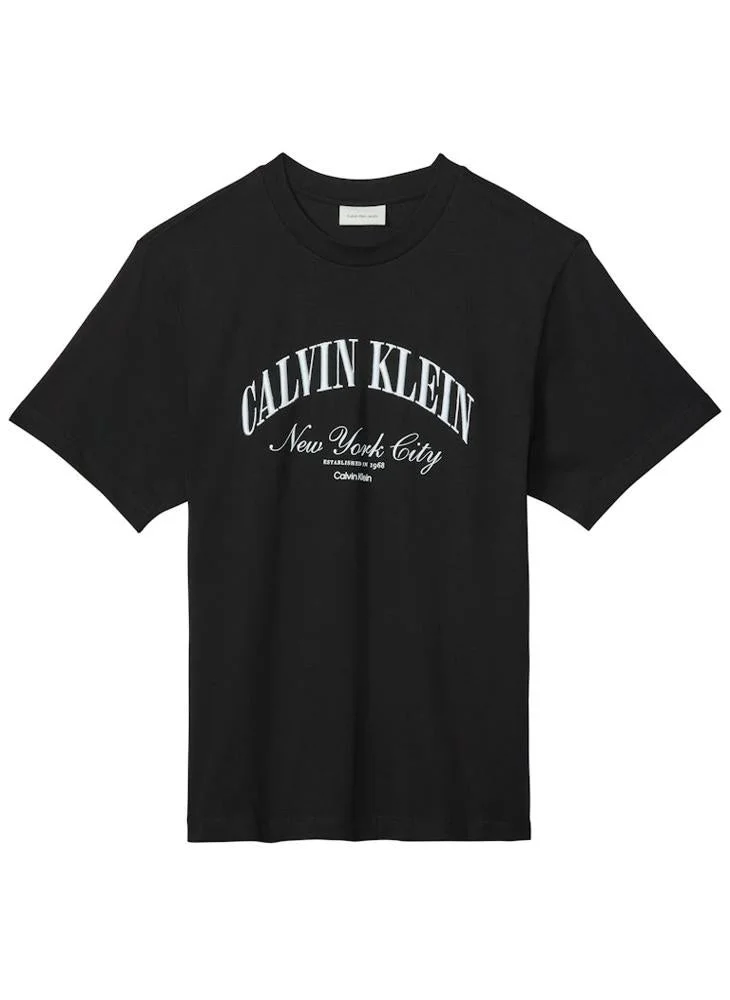 Calvin Klein Jeans  Embroidered NYC Logo T-shirt for Men | Best Price UAE