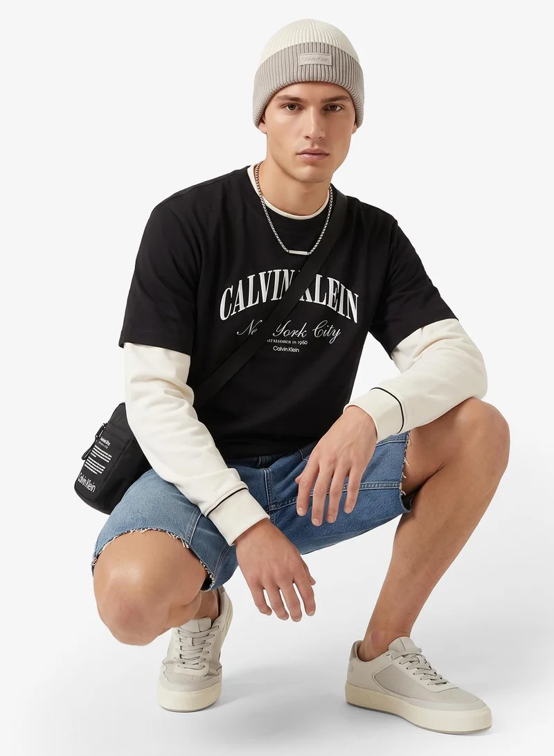 Embroidered NYC Logo T-shirt