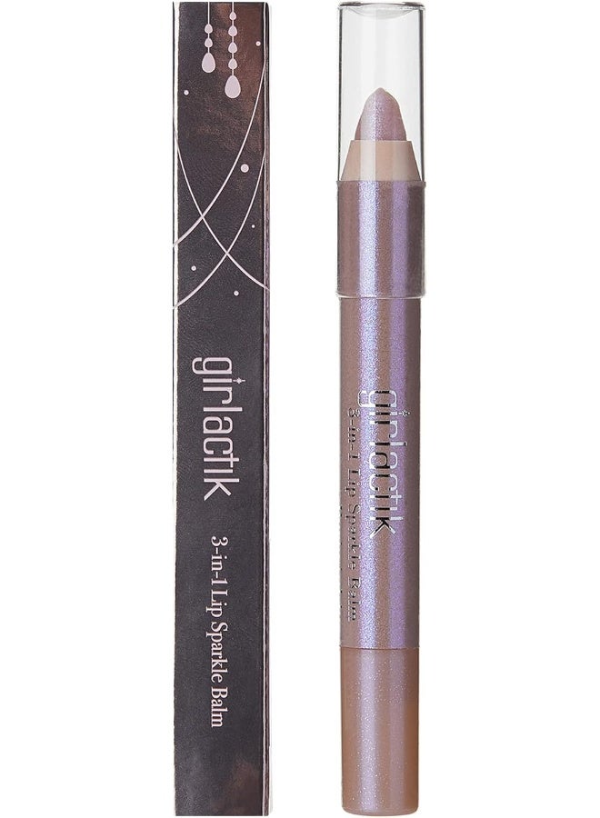 girlactik 3-In-1 Lip Sparkle Balm - Luxurious Gloss Trio For Radiant Lips And Elegant Shine (Periwinkle) - Image 4