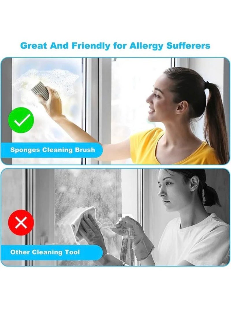 Sponge Duster Damp Clean Duster (Grey）Cleaning Sponge, Dusters for Cleaning, Venetian Wooden Blinds Cleaner, Vents, Radiator, Skirting Boards, Mirrors, Dust Brush Tools, Home Gadgets, - Image 4