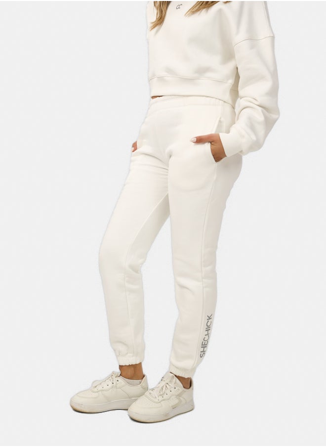 SHECHICK Shechick Perfect Fit White Sweatpants  - Image 1
