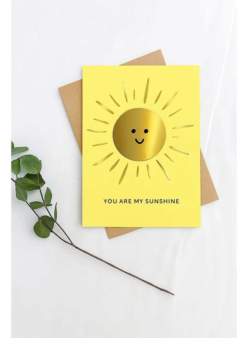 شير ذا لوف  بطاقة تهنئة أنت شمسي، شعور جيد - بطاقة  للمناسبات الخاصة واللحظات التي لا تُنسى