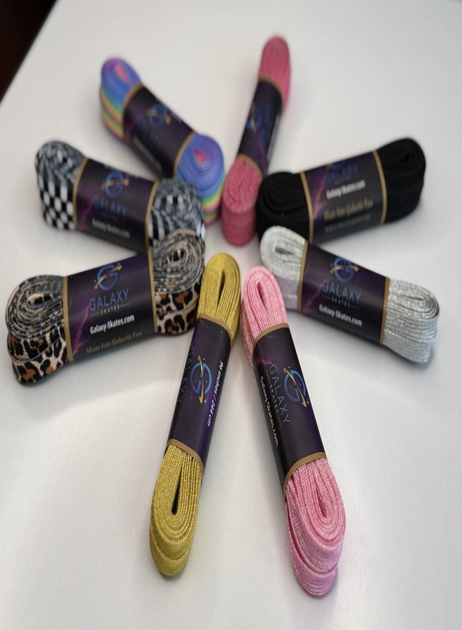 Galaxy Skates Sublimation 9mm Roller Skate Laces - Colorful Shoelaces for Derby Skates, Boots, Figure Skates Multiple Lengths (Checkered, 51") - Image 5