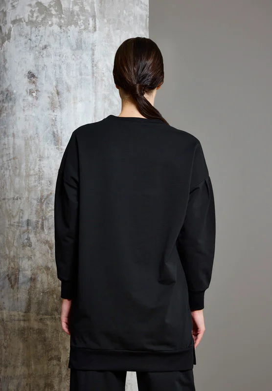 Thouq Drop Shoulder Long Line Sweatshirt