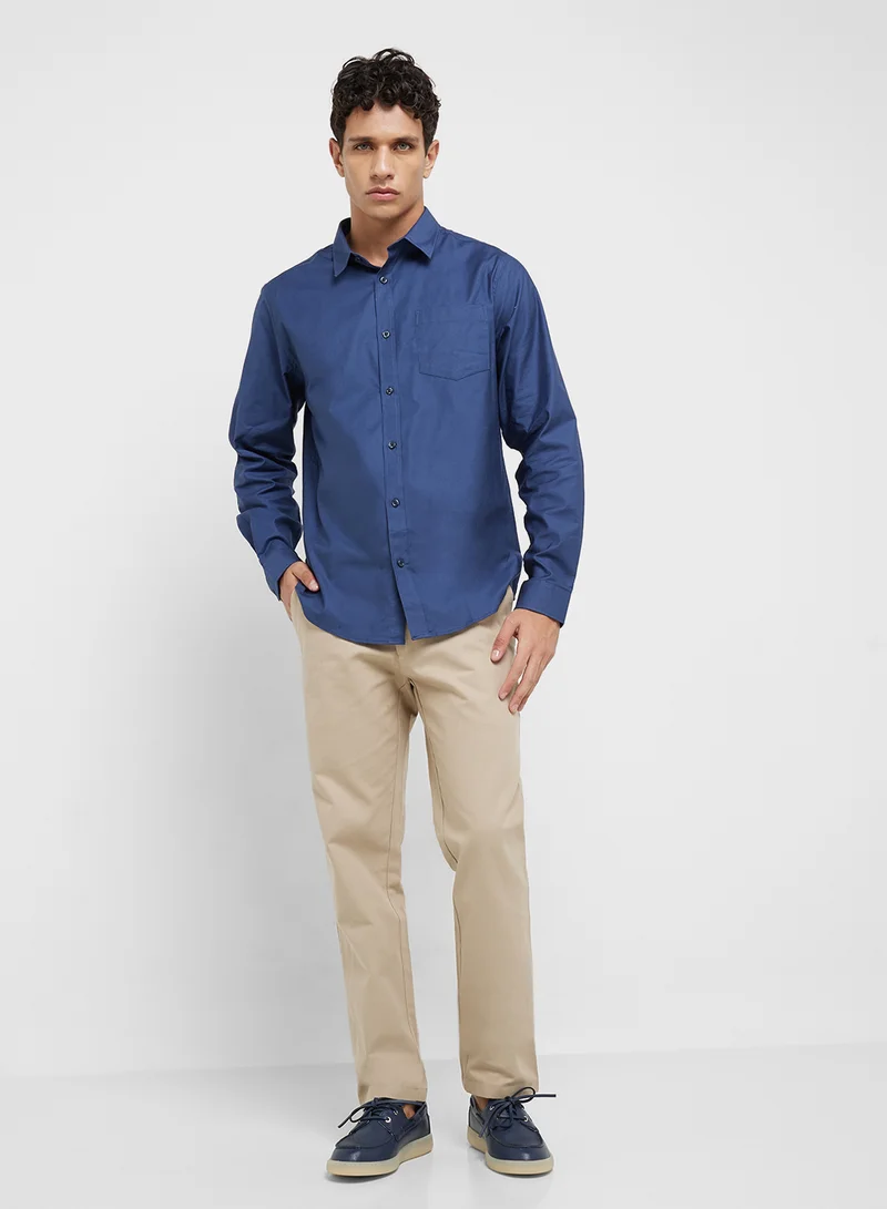 Robert Wood Pocket Detail Shirt