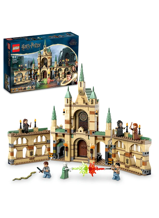 LEGO Harry Potter The Battle Of Hogwarts Building Toy Set; Gift Idea For Fans Aged 9 And Over; Features A Buildable Castle Section And 6 Minifigures To Recreate An Iconic Scene (730 Pieces) 76415