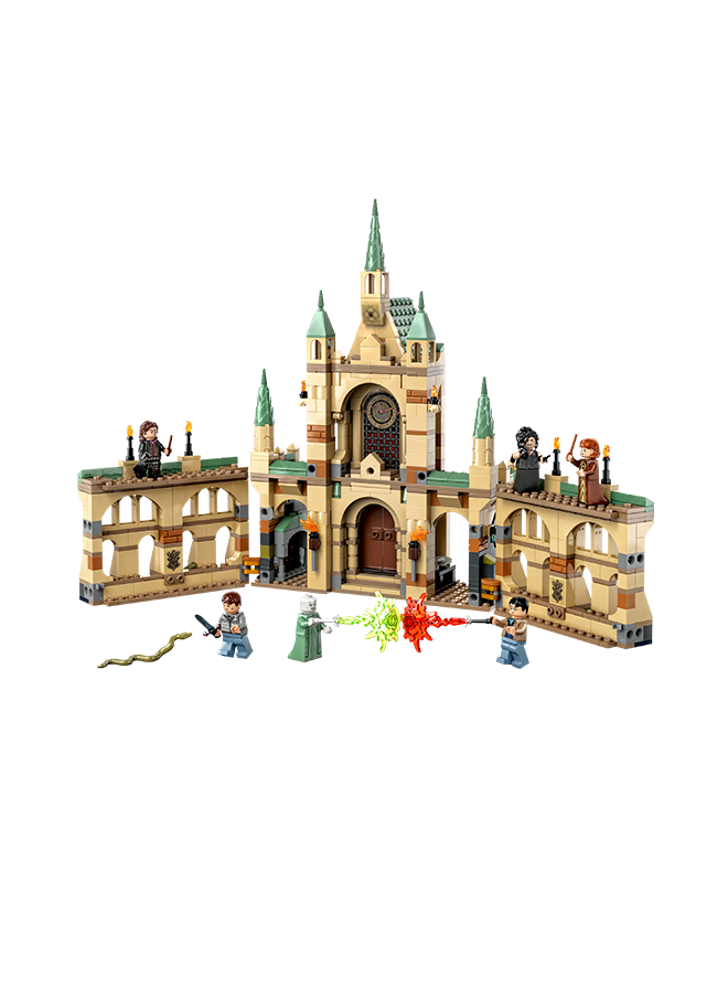 LEGO Harry Potter The Battle Of Hogwarts Building Toy Set; Gift Idea For Fans Aged 9 And Over; Features A Buildable Castle Section And 6 Minifigures To Recreate An Iconic Scene (730 Pieces) 76415