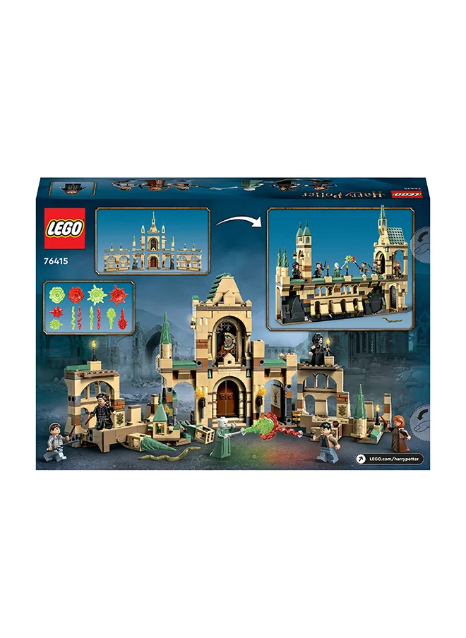 LEGO Harry Potter The Battle Of Hogwarts Building Toy Set; Gift Idea For Fans Aged 9 And Over; Features A Buildable Castle Section And 6 Minifigures To Recreate An Iconic Scene (730 Pieces) 76415