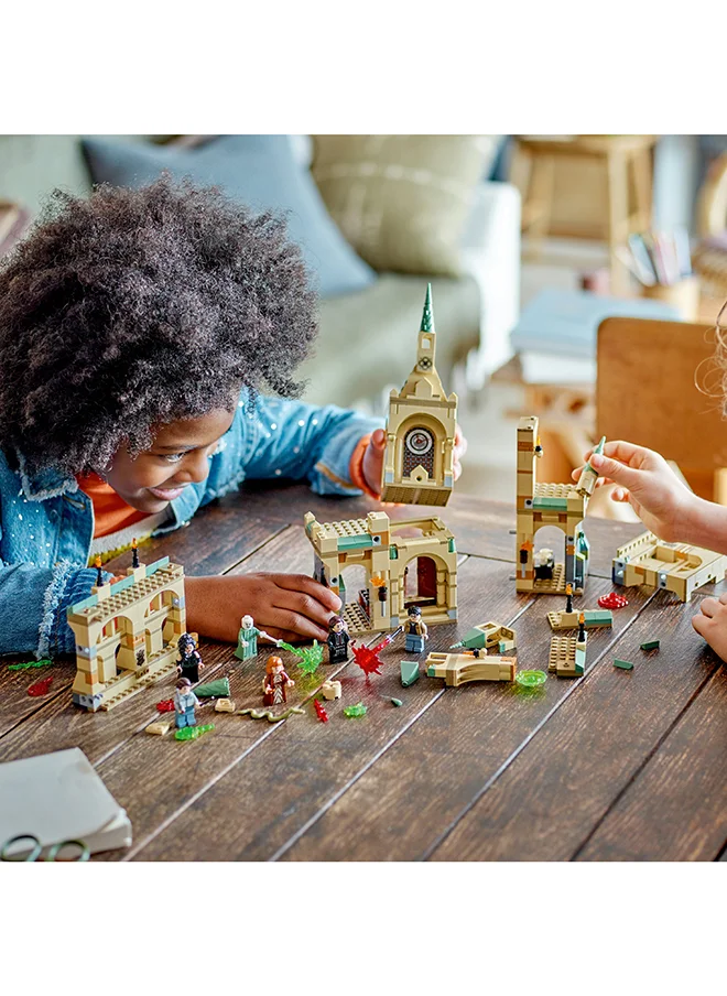 LEGO Harry Potter The Battle Of Hogwarts Building Toy Set; Gift Idea For Fans Aged 9 And Over; Features A Buildable Castle Section And 6 Minifigures To Recreate An Iconic Scene (730 Pieces) 76415