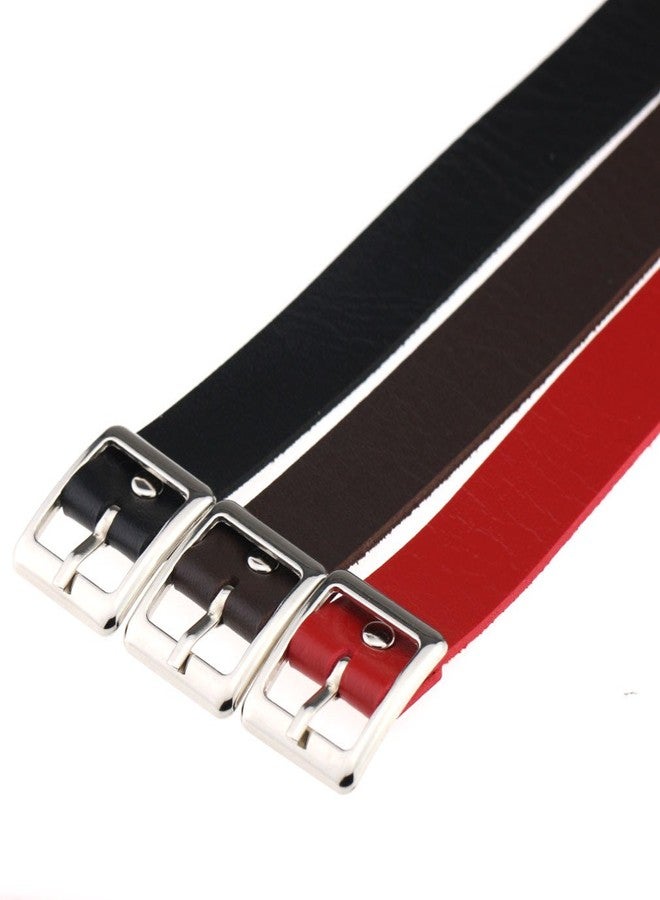 FM FM42 White PU Simulated Leather Silver-tone Buckle Adjustable Belt Collar Choker Necklace PN1138 - Image 3