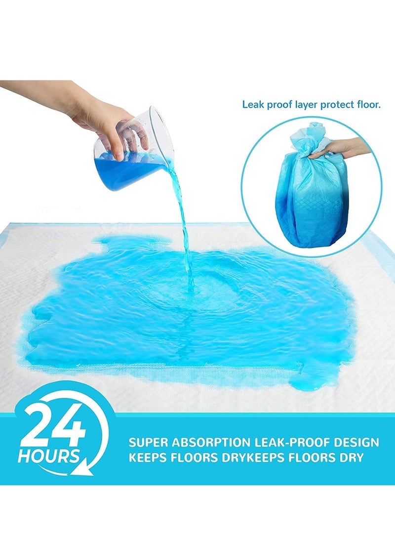 TYCOM dog and puppy training pads 100pcs disposable dog pee pads ultra absorbent leak proof pet underpads dry quickly pee pad for dog cats rabbits or other house training pets 33 45 cm - Image 2