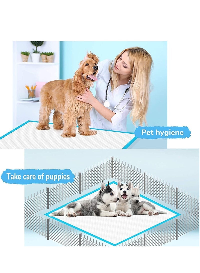 TYCOM dog and puppy training pads 100pcs disposable dog pee pads ultra absorbent leak proof pet underpads dry quickly pee pad for dog cats rabbits or other house training pets 33 45 cm - Image 5