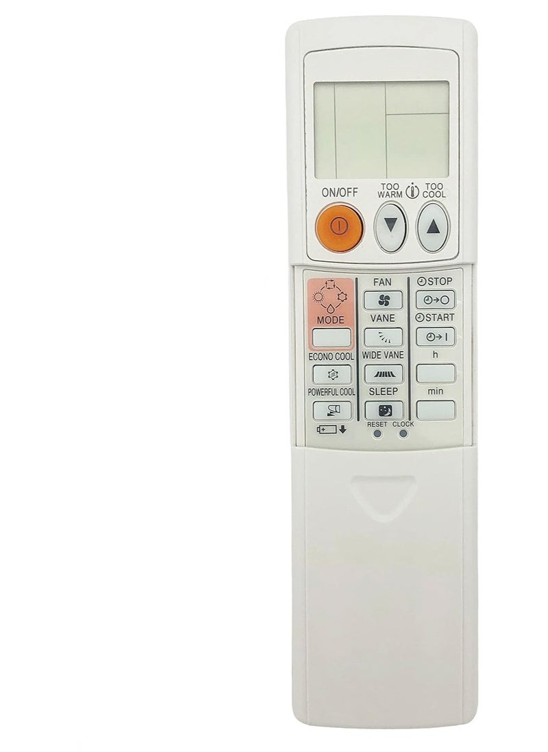 Universal Remote Control Replacement for Mitsubishi Air Conditioner A/C – Works with MSZ-A12NA, MSZ-GE09NA, MSZ-A15NA, MSZ-D30NA, MSZ-A24NA-1, KM07M, KM15E and More – Display in Celsius – No Setup Required – Long-Range Signal – Easy-to-Use Design