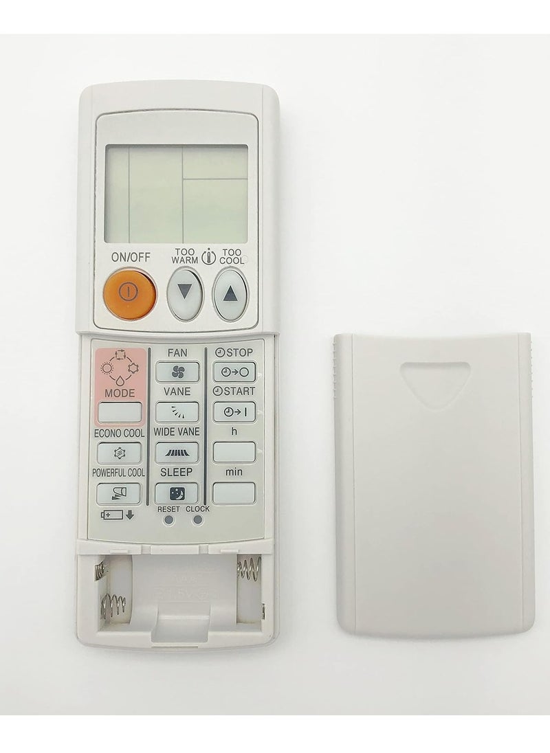 Universal Remote Control Replacement for Mitsubishi Air Conditioner A/C – Works with MSZ-A12NA, MSZ-GE09NA, MSZ-A15NA, MSZ-D30NA, MSZ-A24NA-1, KM07M, KM15E and More – Display in Celsius – No Setup Required – Long-Range Signal – Easy-to-Use Design