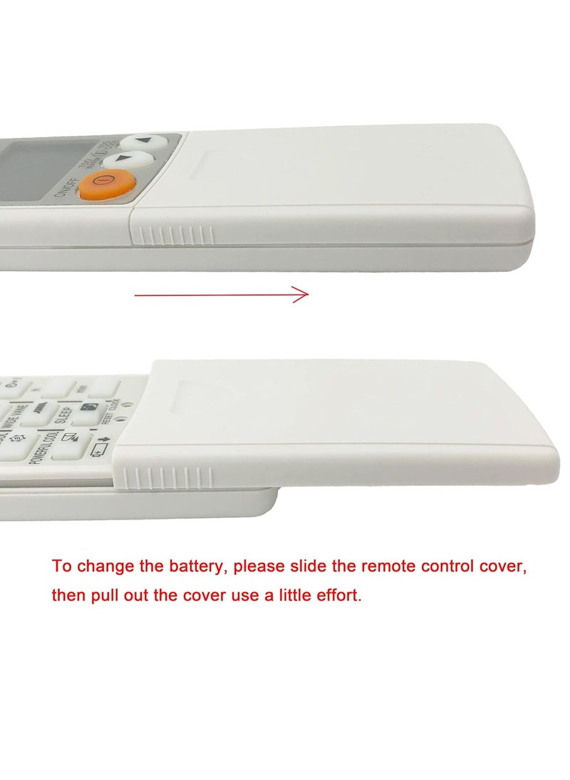 Universal Remote Control Replacement for Mitsubishi Air Conditioner A/C – Works with MSZ-A12NA, MSZ-GE09NA, MSZ-A15NA, MSZ-D30NA, MSZ-A24NA-1, KM07M, KM15E and More – Display in Celsius – No Setup Required – Long-Range Signal – Easy-to-Use Design