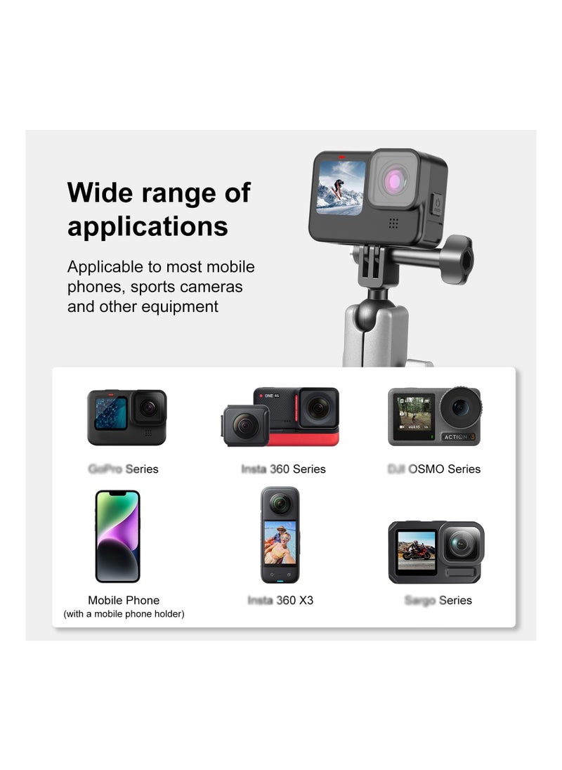 SYOSI - Car Suction Cup Mount, 360° Rotation Windshield & Window Camera Bracket, Fit for Gopro Hero 11 10 9 8 7 Insta360 X3 Dji Action Camera Accessories, for Car Windscreen or Window, Tiles, Table Tops - Image 1