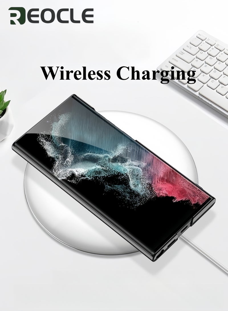 REOCLE Samsung Galaxy S23 Ultra Case S23 Ultra Case with Extra Protective Front Frame & 3 Kickstand Modes Exceeds Full-Coverage Protection Heavy Duty Shock Armor Kickstand Case - Image 3