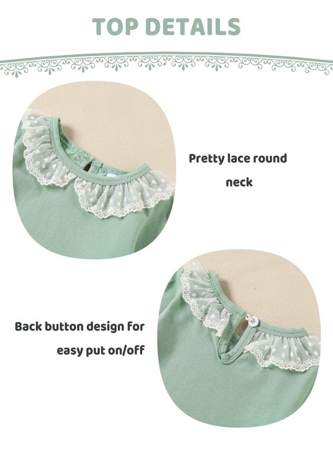 WESIDOM Baby Girl Clothes 0-24M Newborn Girls Outfits Lace Romper+Floral Pants+Cute Bow Hat Infant Babys Clothing 3Pcs Set - Image 5