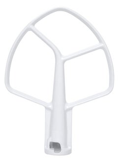 Podoy Podoy K5AB KS55 Coated Flat Beater Compatible with Kitchenaide 5-QT 5-Quart Bowl-Lift Stand Mixer K5 KP50 KSM5 KSM50 KSM500PS Paddle Attachments PS983355 AP3881259 9707670 W10807813  - Image 1