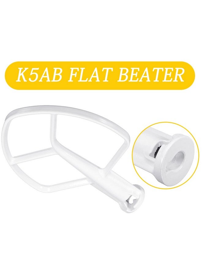 Podoy - Podoy K5AB KS55 Coated Flat Beater Compatible with Kitchenaide 5-QT 5-Quart Bowl-Lift Stand Mixer K5 KP50 KSM5 KSM50 KSM500PS Paddle Attachments PS983355 AP3881259 9707670 W10807813 - Image 1