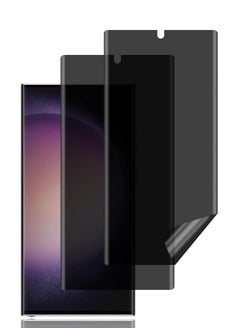 RINCO [2 Packs] Privacy Screen Protector for Samsung Galaxy S24 Ultra ,Support Fingerprint Unlock, Anti Scratch, Full Coverage, Anti-Peeping TPU Soft Film for Galaxy S24 Ultra 5G  - Image 1