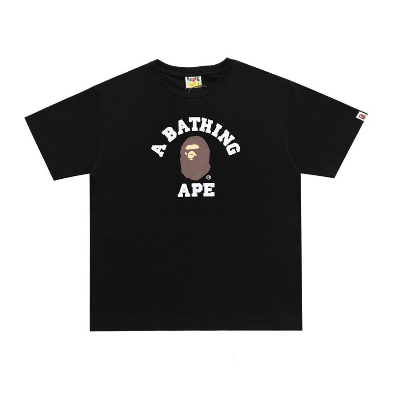 250 Grams Weight Correct Version Of The Tide Brand Bape Short Sleeve T-Shirt Men And Women Couples Loose Ape Head Half Sleeve - Image 5