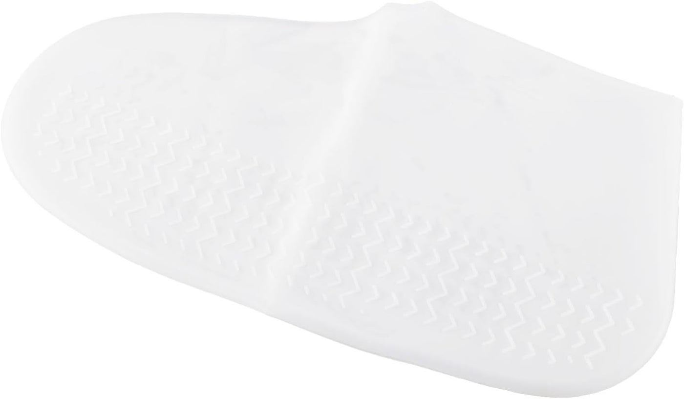 Cost effective fine quality ZJchao Shoe Covers, Rain Shoe Covers Practical Adult Elastic Silicone White Overshoes Rain Waterproof Shoe Covers Anti Slip Protector for Outdoor Dust tight seal Foldable W