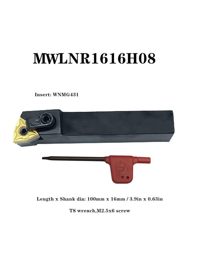 Indexable Lathe Turning Tool,Carbide Turning Tool Set,Metal Lathe Tools Holder for Turning Grooving Threading with Tin Coated Carbide Inserts Turning insert - Image 4